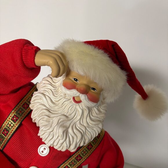 Jingle Bell Rock Santa Sings Dances Christmas Decoration 1998 VTG Tested Works - Picture 3 of 8